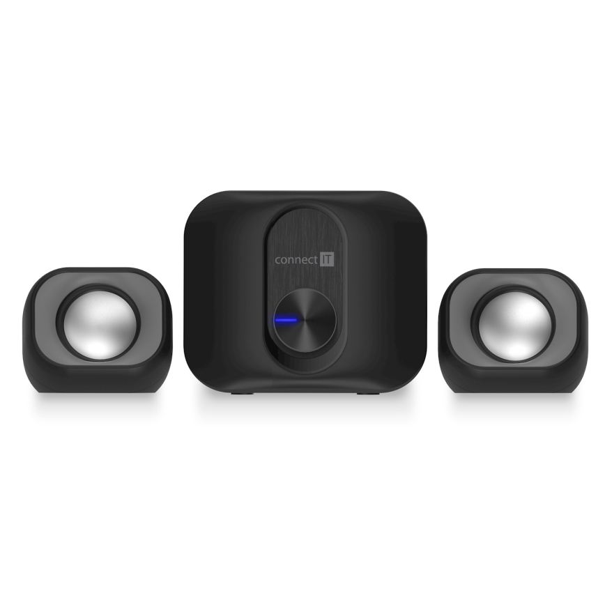 CONNECT IT CSP-2100-BK - LED Set luidsprekers met subwoofer 11W/5V zwart