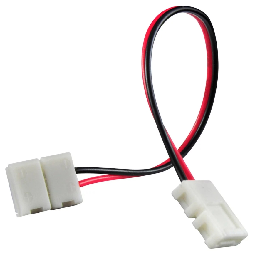 Connecteur angulaire biface flexible pour rubans LED à 2 broches 8 mm