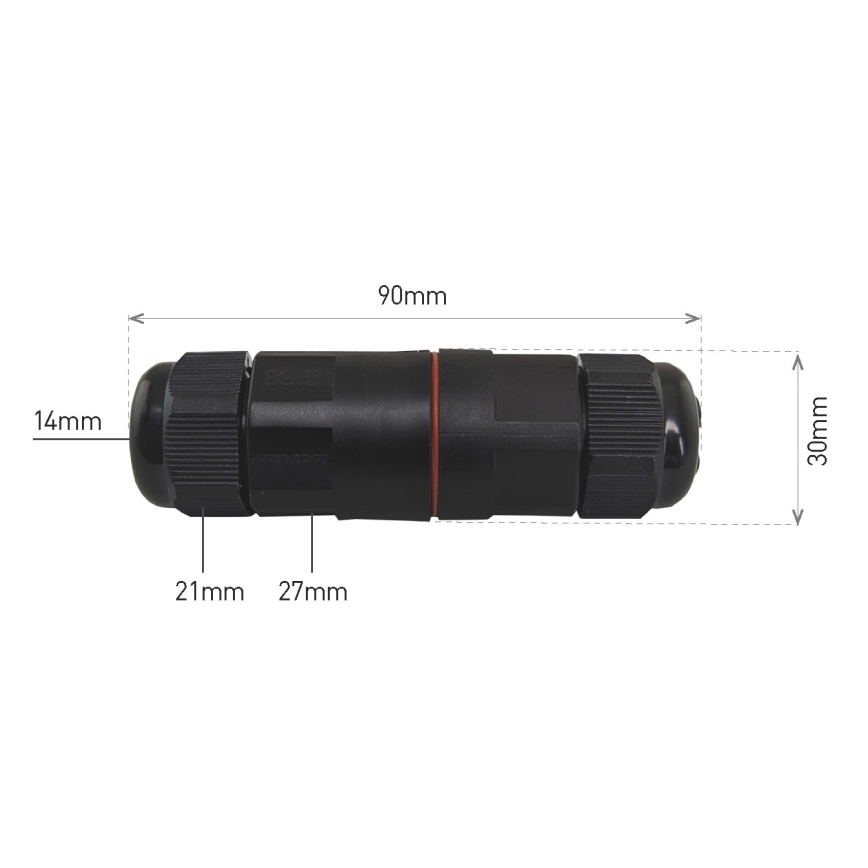 Connecteur de câble CWL 250V/16A IP68 3x2,5 mm²