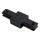Connecteur droit noir pour luminaires sur rail monophasé