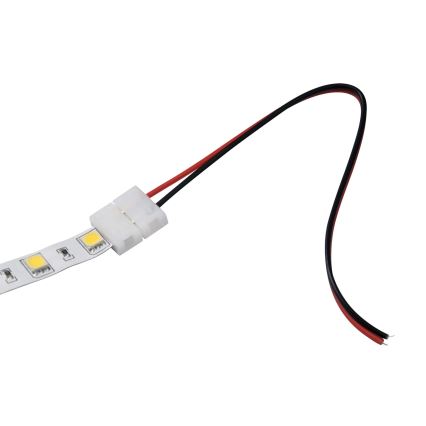 Connecteur flexible unilatéral pour rubans LED à 2 broches 10 mm