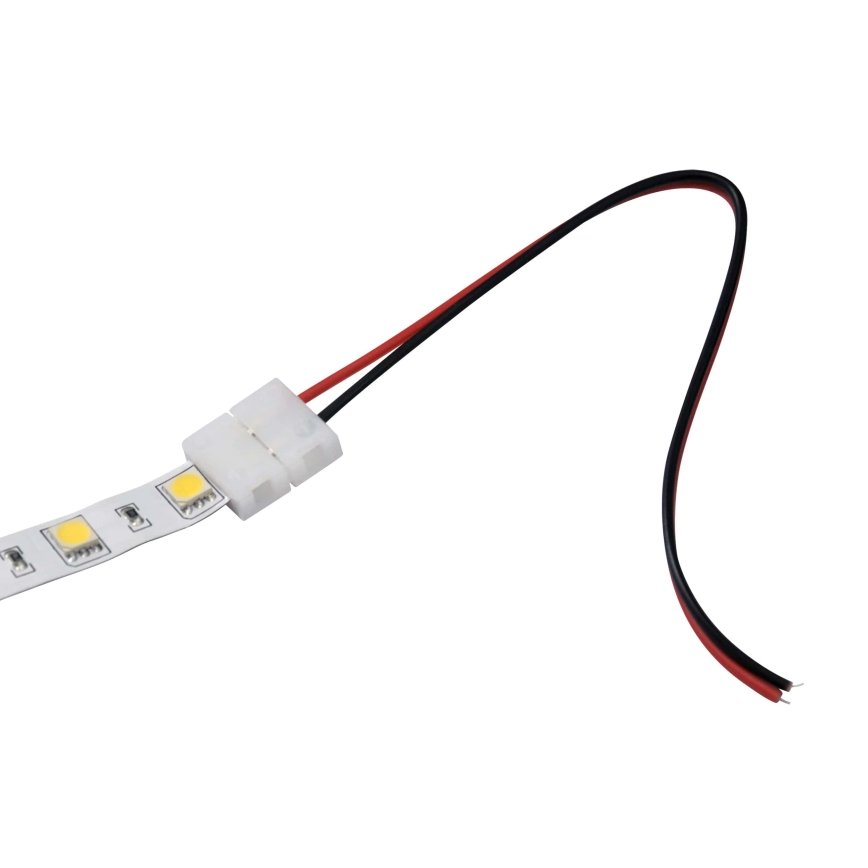 Connecteur flexible unilatéral pour rubans LED à 2 broches 10 mm