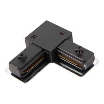 Connecteur pour luminaires dans le système de rail monophase type L noir