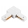 Connector voor armaturen in 1-fase railsysteem, type L, wit