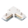 Connector voor verlichting in railsysteem 1-fase type L wit