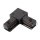 Connector voor verlichting in railsysteem 1-fase type L zwart