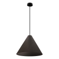 CONO hanglamp aan kabel, 1xE27/40W/230V, ebbenhoutfineer