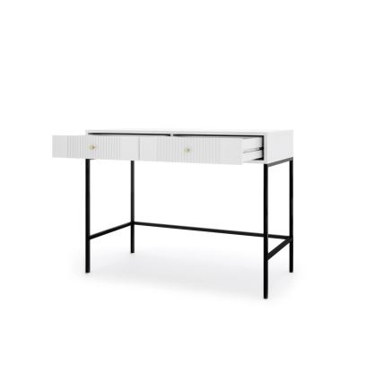Console LUE 104x50 cm blanche/noire