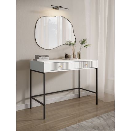 Consoletafel LUE 104x50 cm wit/zwart