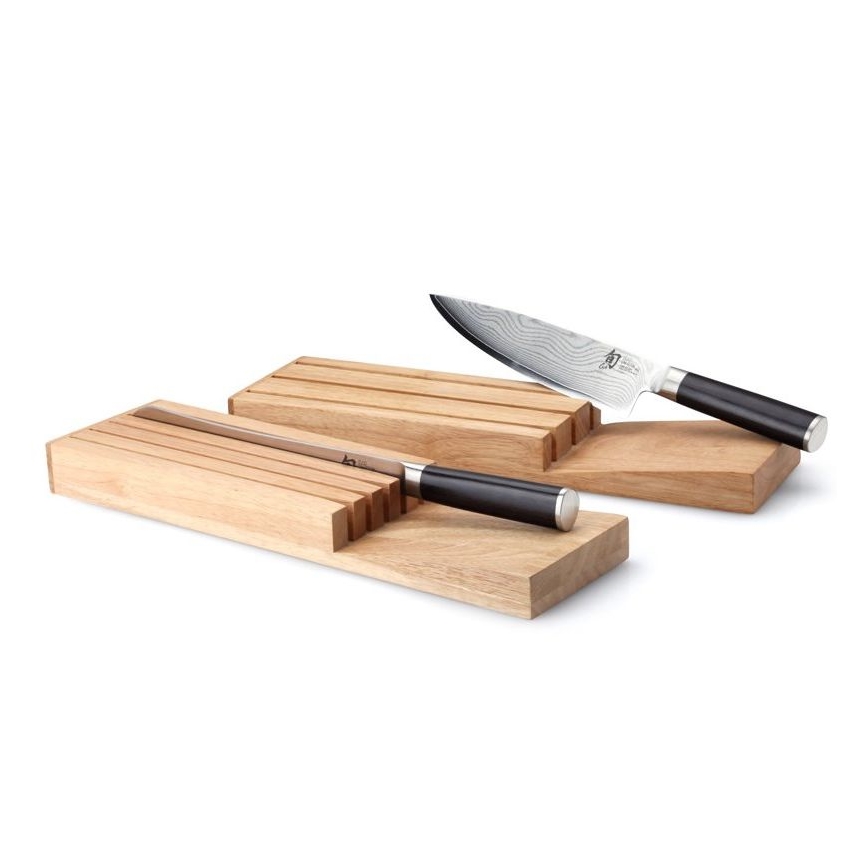 Continenta C30518 - Organisateur de couteaux 39x11x3,5 cm figue caoutchouc