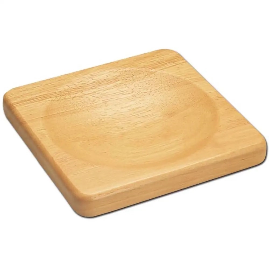 Continenta C3126 - Planche à découper de cuisine pour couteau cradle 22,5x22,5 cm figue caoutchouc