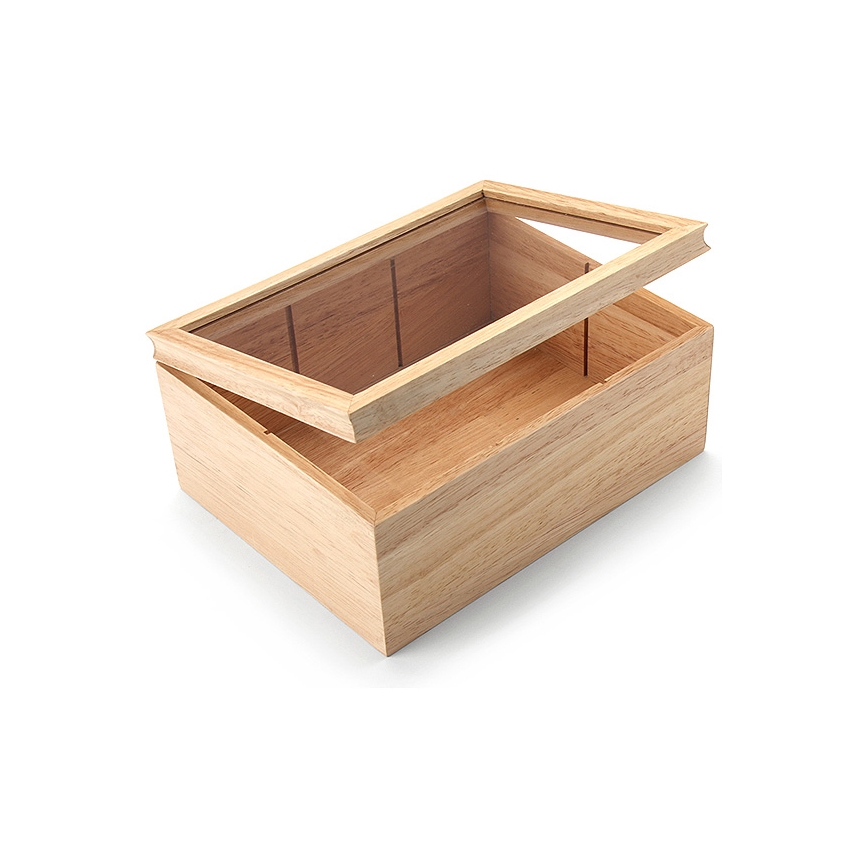 Continenta C3290 - Boîte pour sachets de thé 23x17,5 cm figue caoutchouc