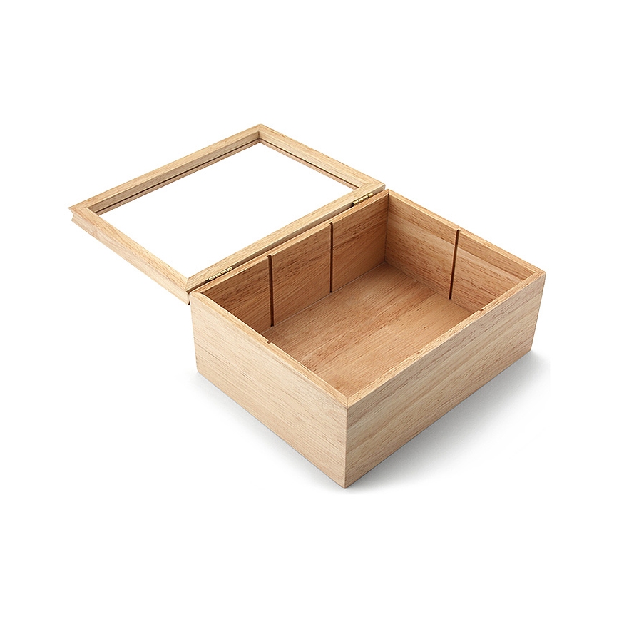 Continenta C3290 - Boîte pour sachets de thé 23x17,5 cm figue caoutchouc