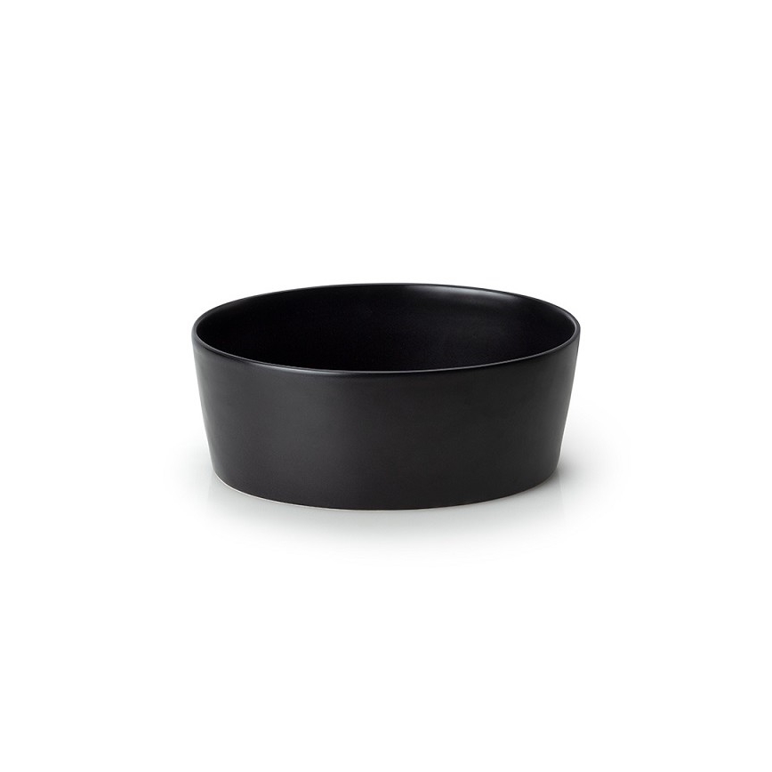 Continenta C3731 - Broodtrommel met deksel 27x20 cm zwart/rubberhout