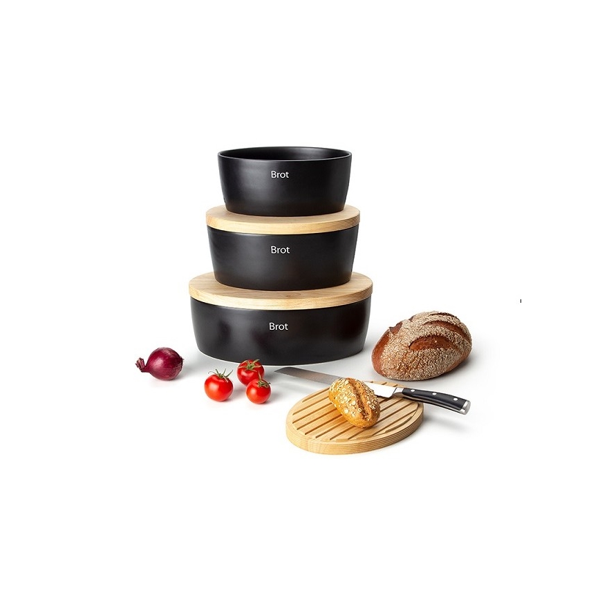 Continenta C3731 - Broodtrommel met deksel 27x20x13,5 cm rubber vijg