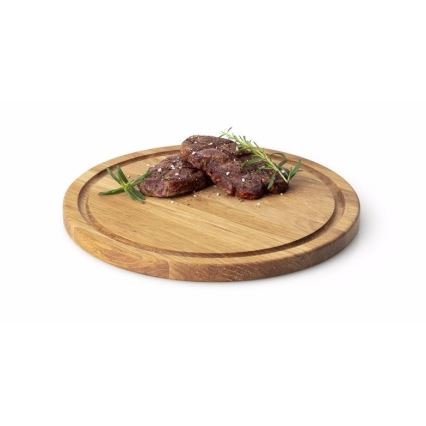 Continenta C4105 - Planche pour servir des steaks d. 28 cm chêne