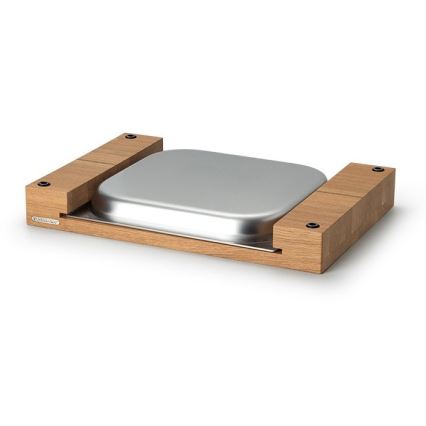 Continenta C4110 - Keuken snijplank met schaal 39x27 cm eiken