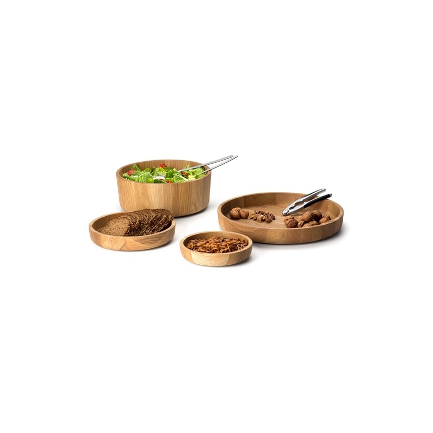 Continenta C4134 - Bol en bois 25x4,8 cm chêne
