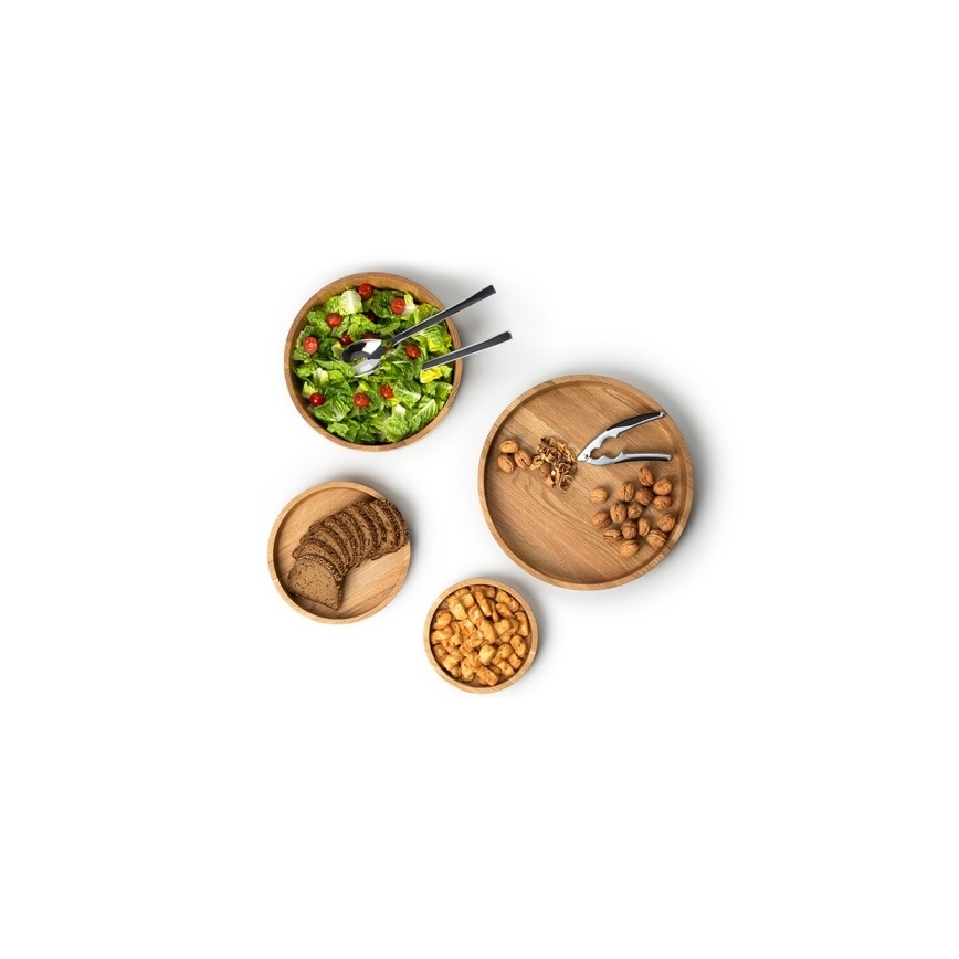 Continenta C4134 - Bol en bois 25x4,8 cm chêne