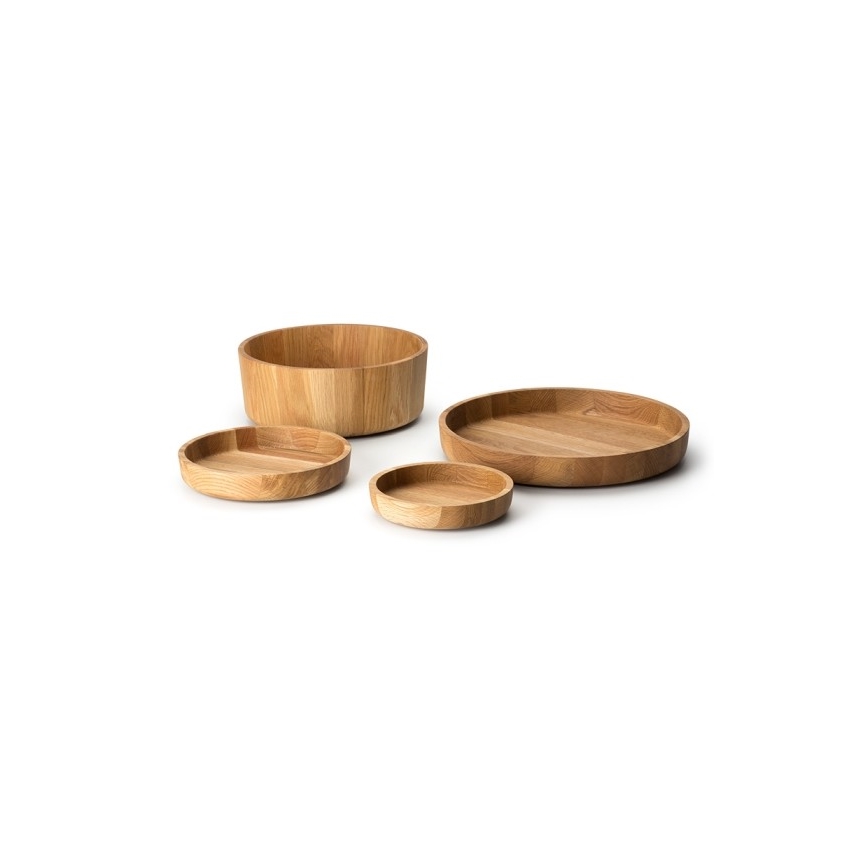 Continenta C4134 - Bol en bois 25x4,8 cm chêne
