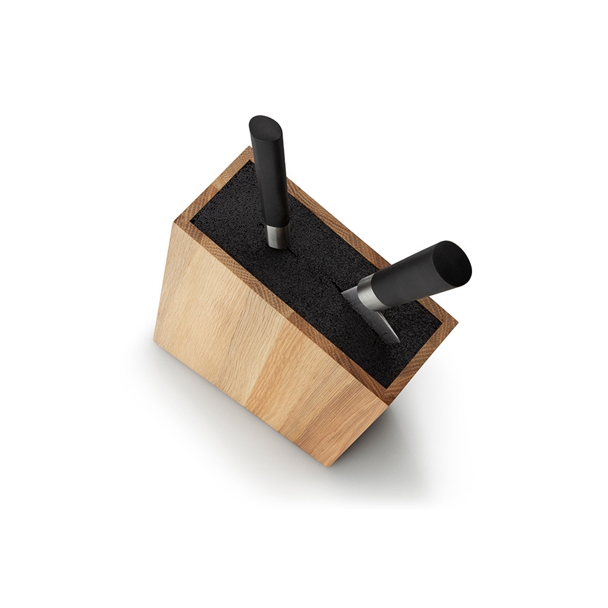 Continenta C4150 - Porte-couteau avec insert flexi 18x28,5 cm chêne