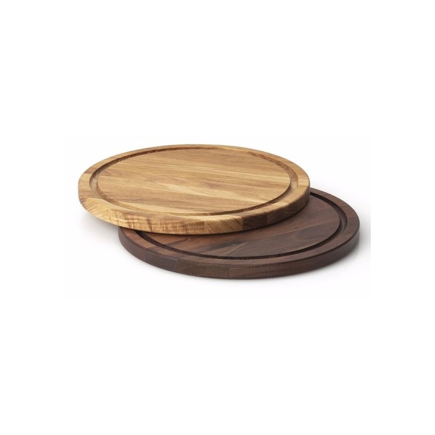 Continenta C4205 - Planche pour servir les steaks d. 28 cm noyer