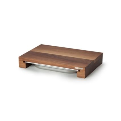 Continenta C4210 - Planche à découper de cuisine avec plateau 39x27 cm noyer