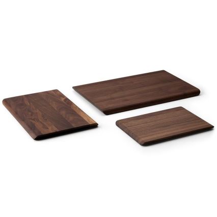 Continenta C4222 - Planche à découper de cuisine 36x24 cm bois de noyer