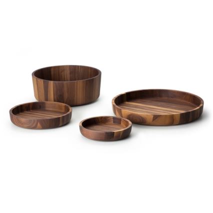 Continenta C4234 - Houten Kom 25x4,8 cm walnoot hout