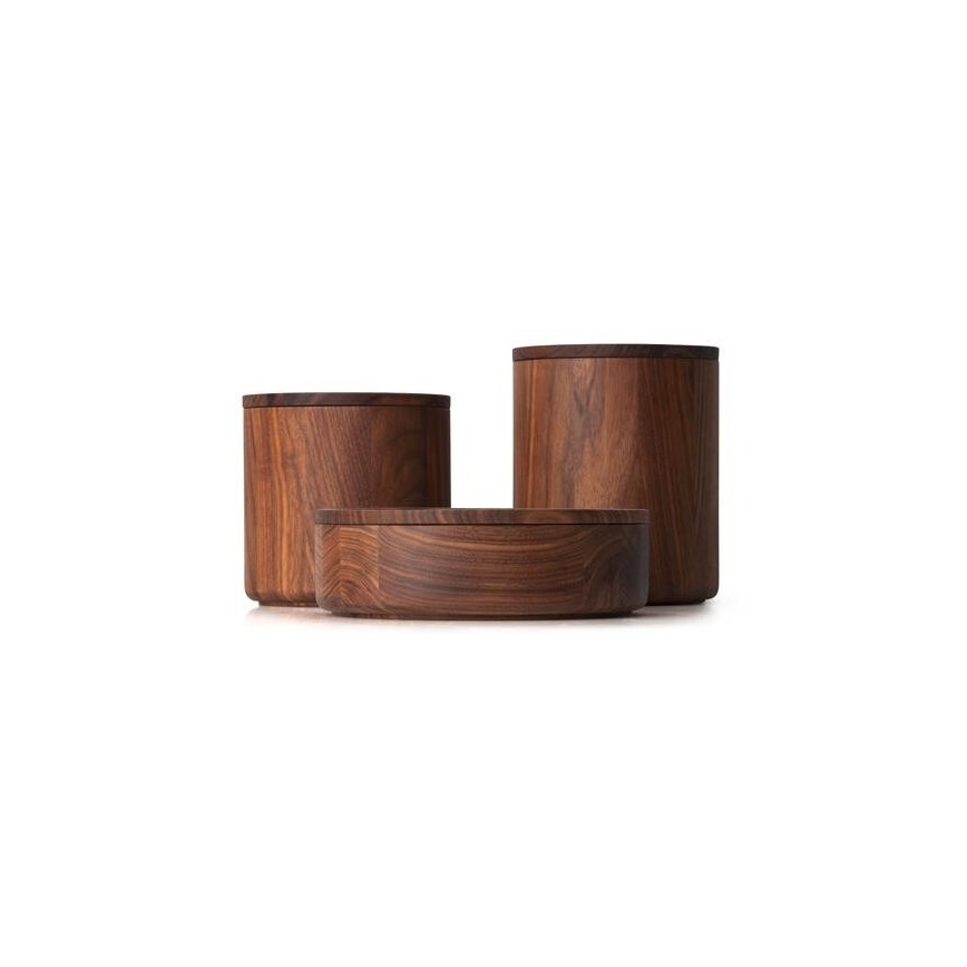Continenta C4273 - Boîte en bois 13x13 cm bois de noyer