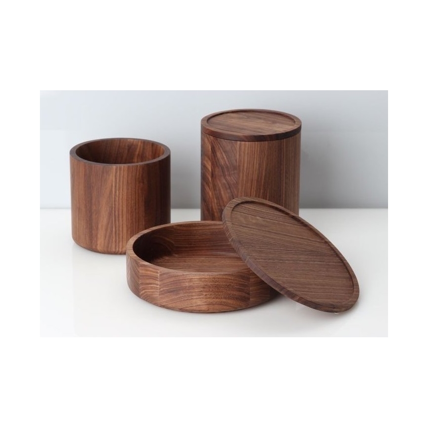 Continenta C4273 - Boîte en bois 13x13 cm bois de noyer