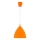 Cordon d'alimentation EDI 1xE27/60W/230V 90 cm orange