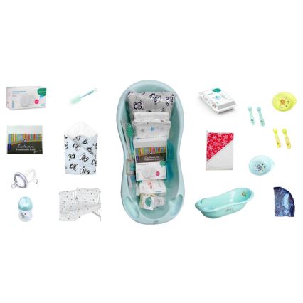 COSING - 16-delige startersset voor pasgeborenen mintkleurig