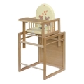 COSING - Kinder-eetstoel 2-in-1 Viktoria beuk/crème