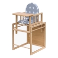 COSING - Kinder-eetstoel 2-in-1 Viktoria beuk/grijs