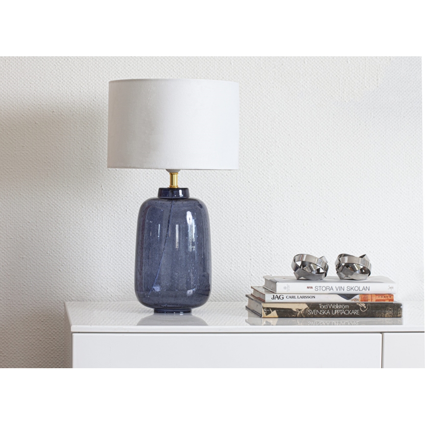 Cottex - Tafellamp BLAKE 1xE27/8W/230V blauw