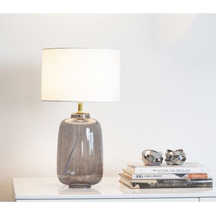 Cottex - Tafellamp BLAKE 1xE27/8W/230V grijs