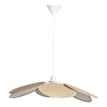 Cottex - Pendellamp aan kabel WINF 1xE27/8W/230V beige/wit