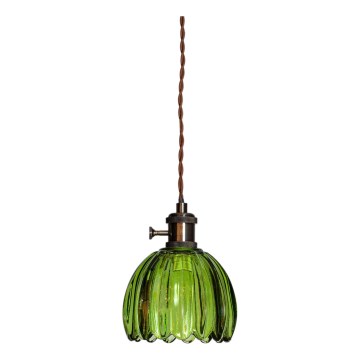 Cottex - Suspension sur câble NORA 1xE14/5W/230V verte