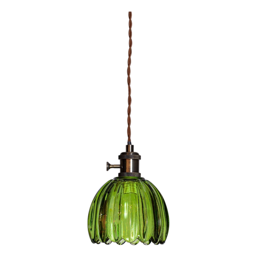 Cottex - Suspension sur câble NORA 1xE14/5W/230V verte