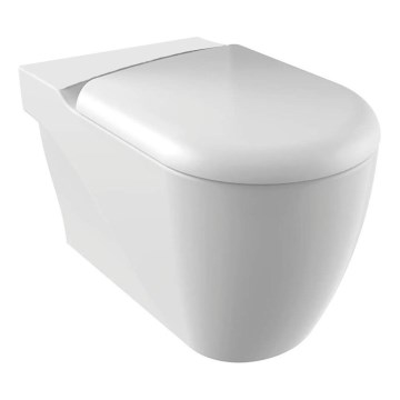 Creavit - WC-combinatie GRANDE XL, onder-/achterafvoer, keramiek/wit