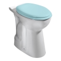 Creavit - WC combiné accessible, évacuation basse, céramique/blanc