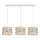 Crèmekleurige Hanglamp HELEN 3x E27 / 15W / 230V