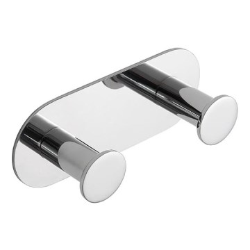 Crochet 11,5 x 4,5 cm, acier inoxydable/argenté