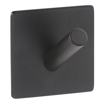 Crochet 4,5x4,5 cm inox/noir