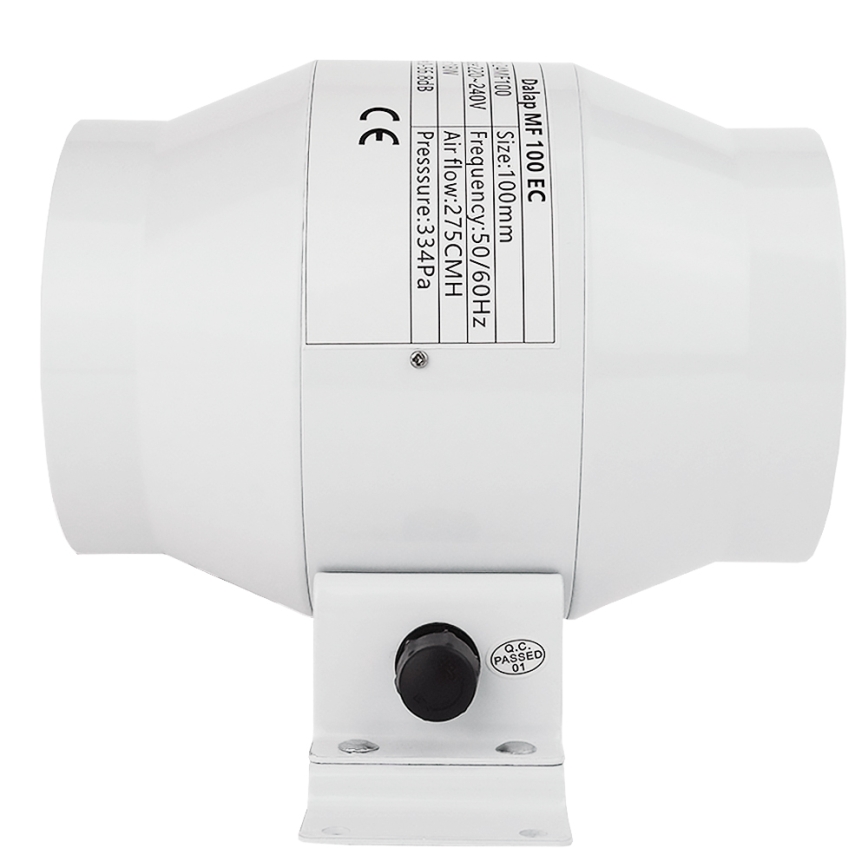Dalap 24MF100 - Kanaalventilator met energiezuinige motor en toerentalregelaar MF 100 EC 18W/230V