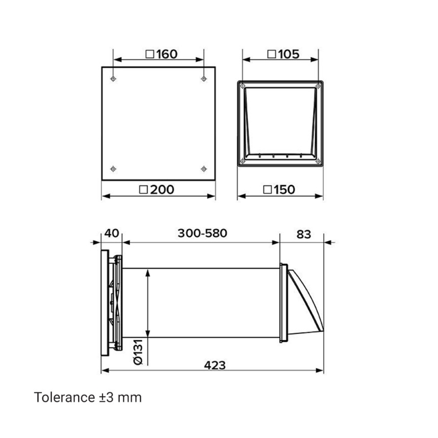 Dalap 24ZH01 - Kamerrekuperatie HERO 9,4W/230V