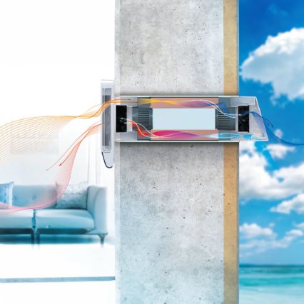 Dalap 25BP160 - Récupérateur d'air pour pièce BRISE 160 PROFI 22W/230V Wi-Fi + télécommande