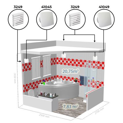Dalap 41045 - Axiale ventilator 150 BF 30W/230V
