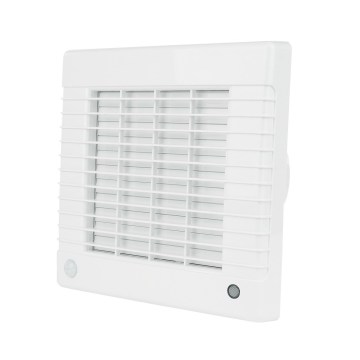 Dalap 41105 - Axiale ventilator met automatische lamellen en timer 100 LVZ 12 18W/12V